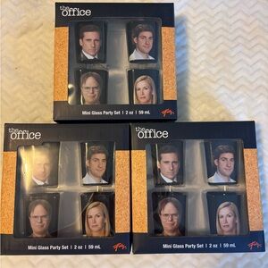 THE OFFICE Drinking Glasses NWT